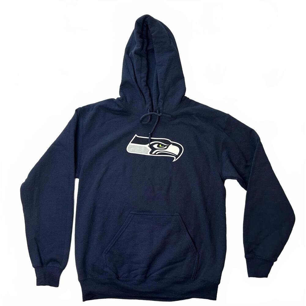 Seattle Seahawks Navy Blue Men's Small Hoodie Sweatshirt NFL NWOT Football